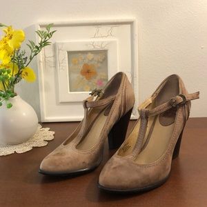 Frye strap heels